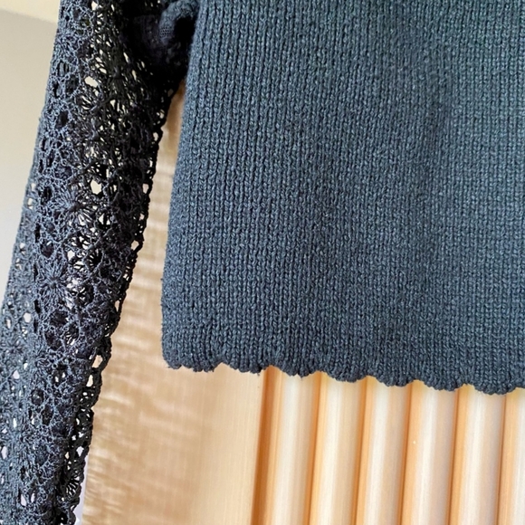 ZARA LIMITED EDITION COMBINATION KNIT CARDIGAN - Picture 10 of 10